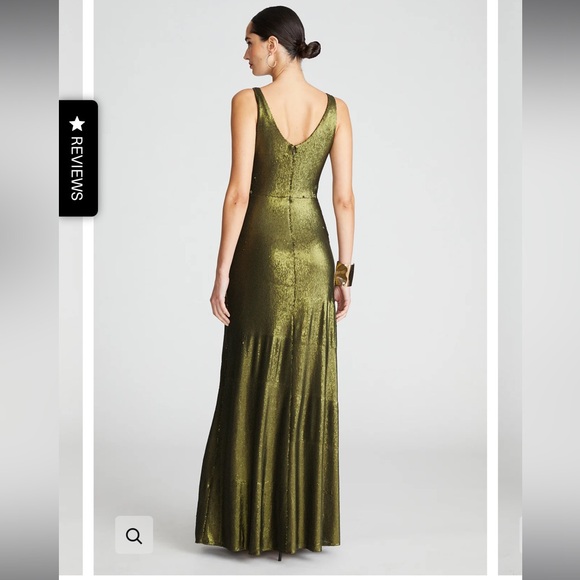 Halston Cassandra Sequined Evening Gown - Picture 5 of 6